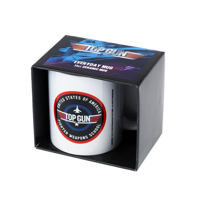 top gun maverick movie official everyday ceramic mug merchandise for top gun fan packaging